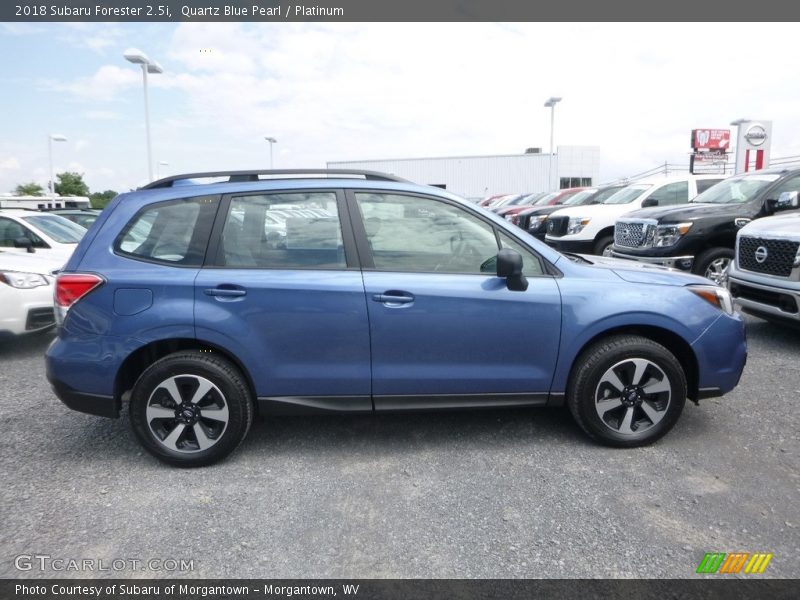 Quartz Blue Pearl / Platinum 2018 Subaru Forester 2.5i