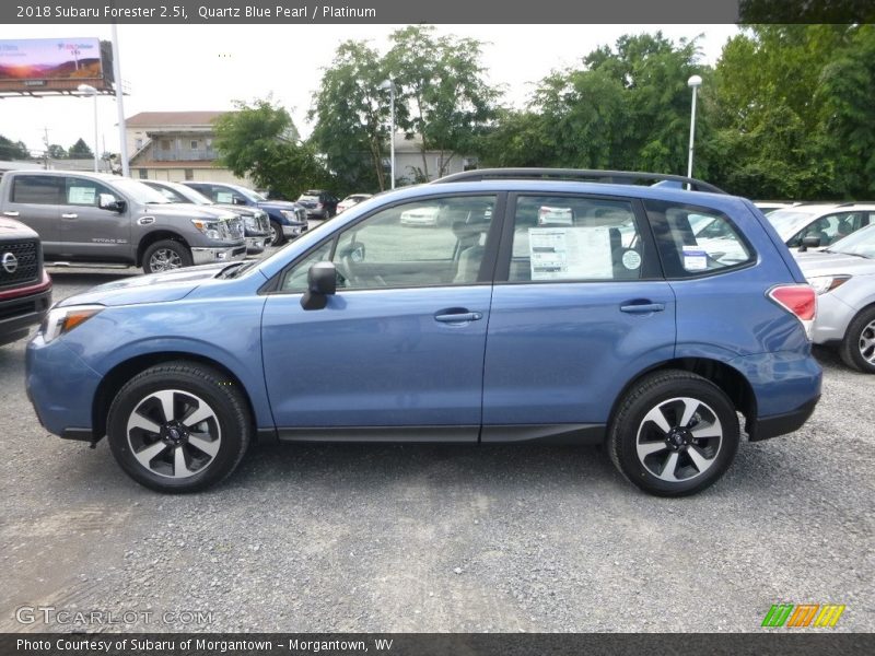 Quartz Blue Pearl / Platinum 2018 Subaru Forester 2.5i