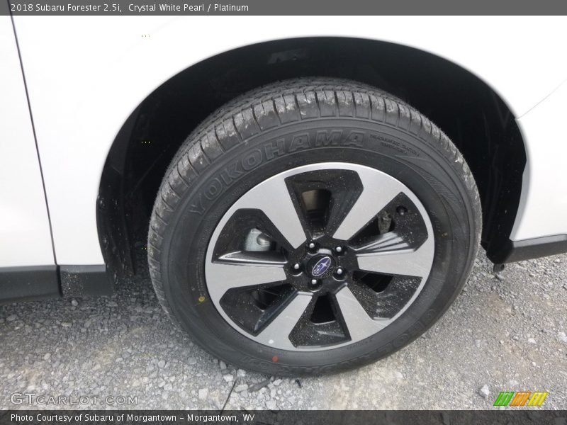 Crystal White Pearl / Platinum 2018 Subaru Forester 2.5i