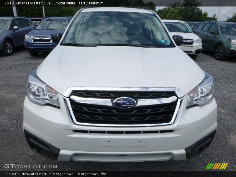 Crystal White Pearl / Platinum 2018 Subaru Forester 2.5i
