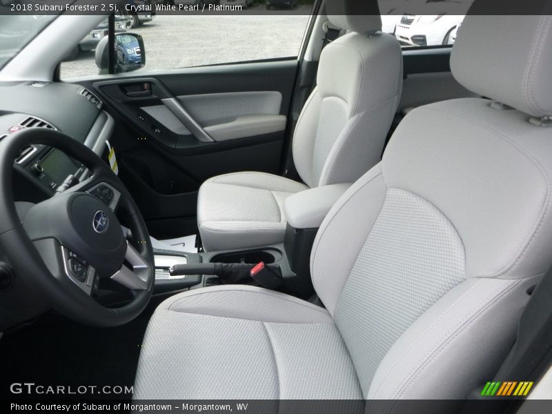 Crystal White Pearl / Platinum 2018 Subaru Forester 2.5i