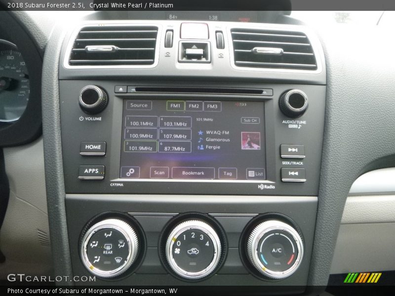 Crystal White Pearl / Platinum 2018 Subaru Forester 2.5i