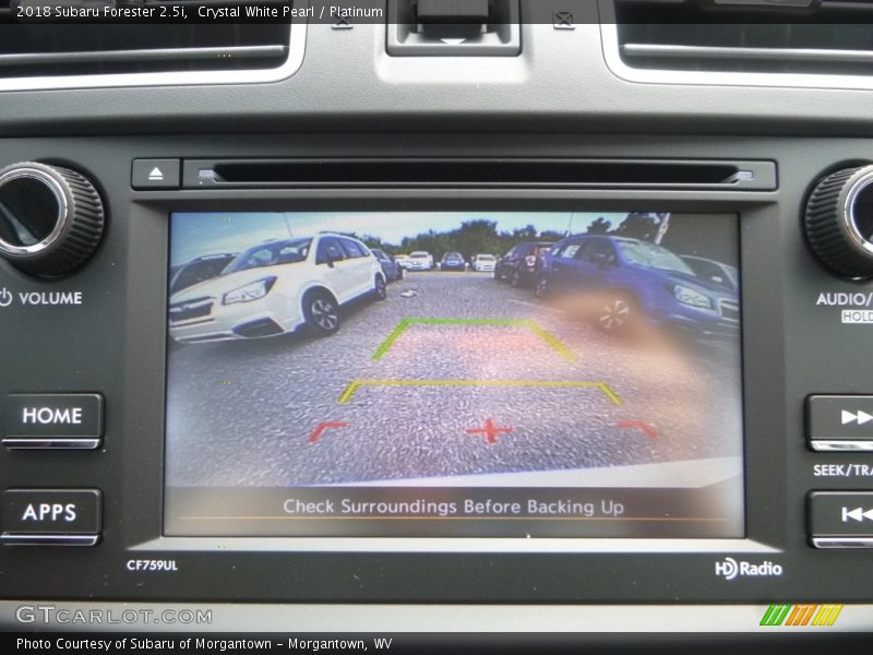 Crystal White Pearl / Platinum 2018 Subaru Forester 2.5i