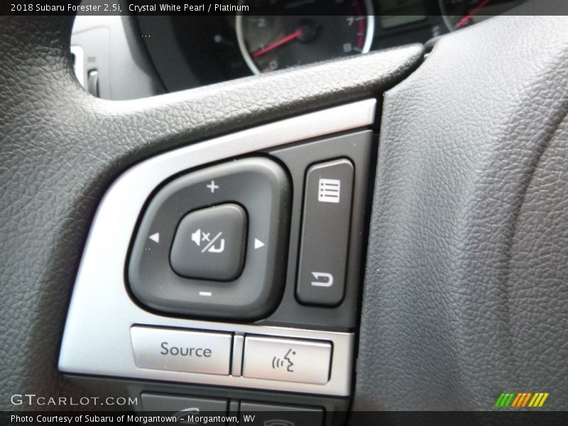 Crystal White Pearl / Platinum 2018 Subaru Forester 2.5i