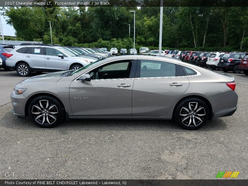 Pepperdust Metallic / Jet Black 2017 Chevrolet Malibu LT