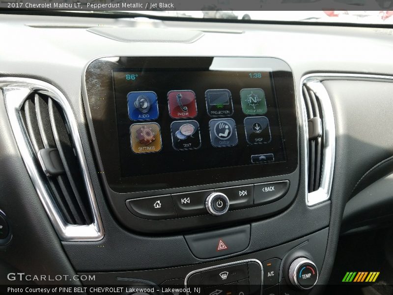 Pepperdust Metallic / Jet Black 2017 Chevrolet Malibu LT