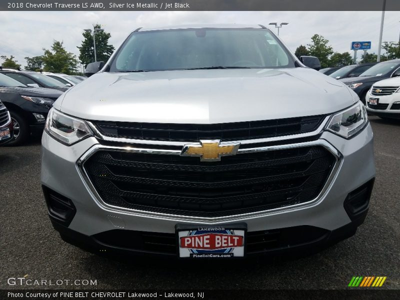 Silver Ice Metallic / Jet Black 2018 Chevrolet Traverse LS AWD