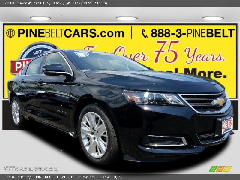 Black / Jet Black/Dark Titanium 2018 Chevrolet Impala LS