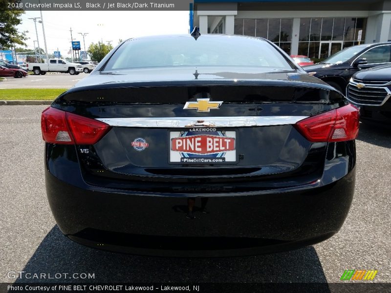 Black / Jet Black/Dark Titanium 2018 Chevrolet Impala LS