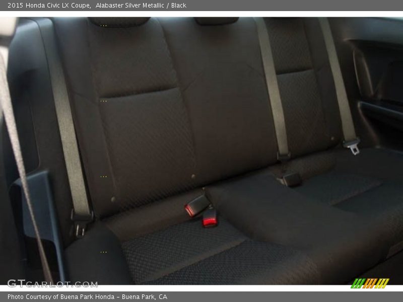 Alabaster Silver Metallic / Black 2015 Honda Civic LX Coupe