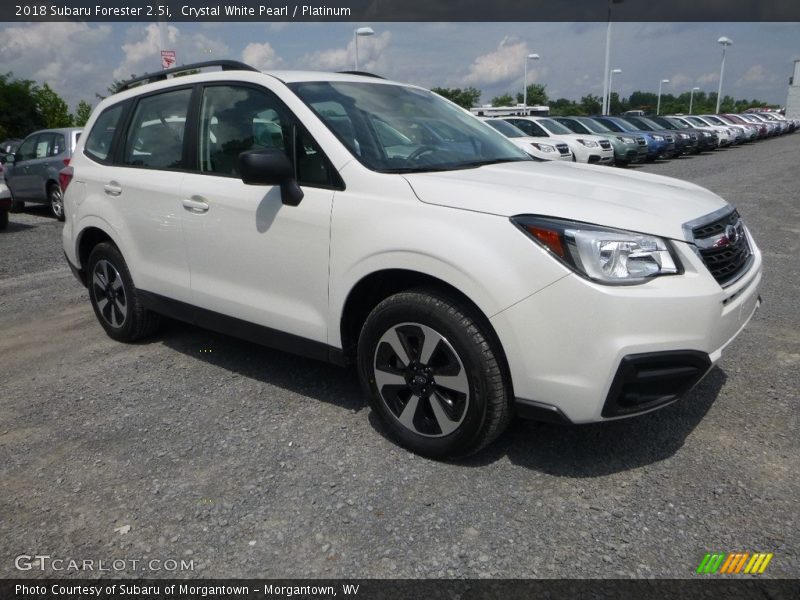 Crystal White Pearl / Platinum 2018 Subaru Forester 2.5i
