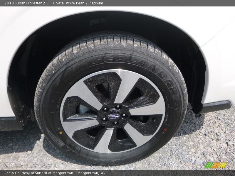 Crystal White Pearl / Platinum 2018 Subaru Forester 2.5i