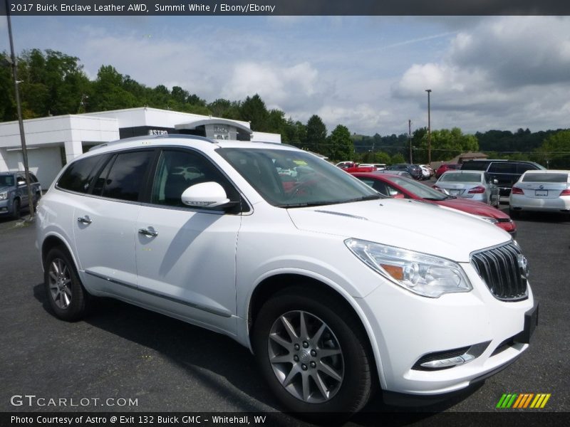 Summit White / Ebony/Ebony 2017 Buick Enclave Leather AWD