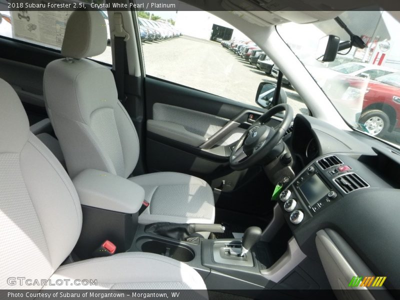 Crystal White Pearl / Platinum 2018 Subaru Forester 2.5i