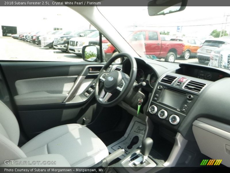 Crystal White Pearl / Platinum 2018 Subaru Forester 2.5i