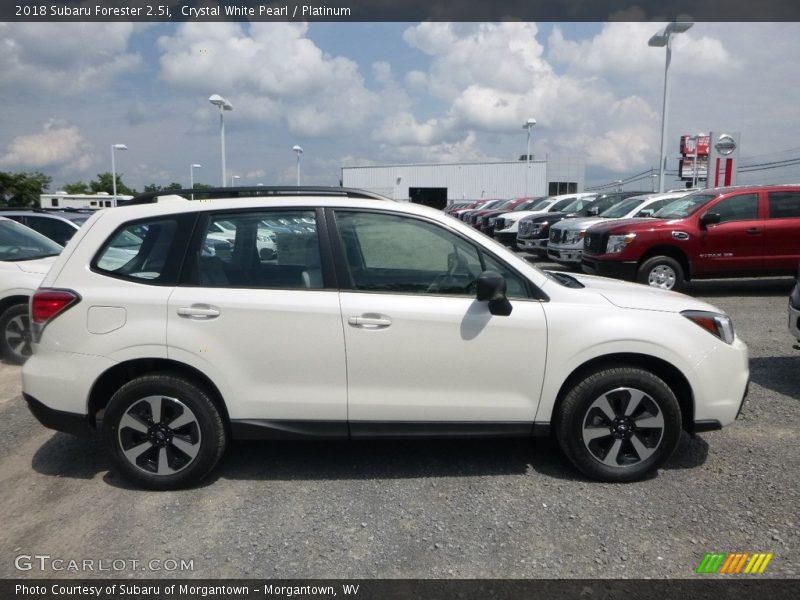 Crystal White Pearl / Platinum 2018 Subaru Forester 2.5i