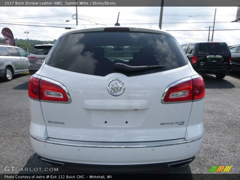 Summit White / Ebony/Ebony 2017 Buick Enclave Leather AWD