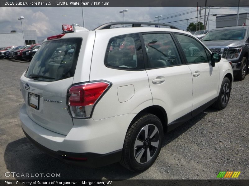 Crystal White Pearl / Platinum 2018 Subaru Forester 2.5i