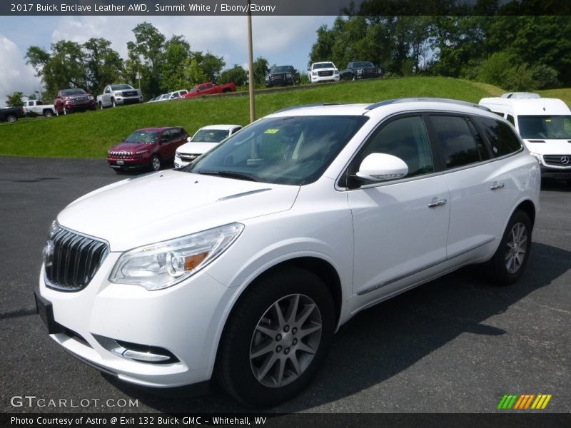 Summit White / Ebony/Ebony 2017 Buick Enclave Leather AWD