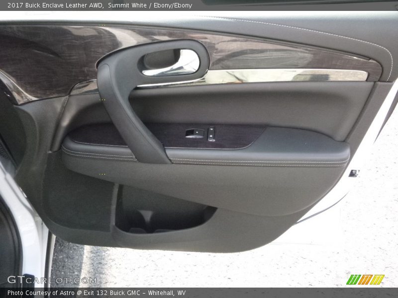Summit White / Ebony/Ebony 2017 Buick Enclave Leather AWD