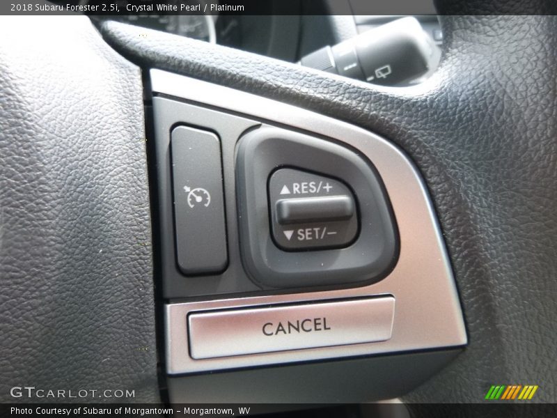 Crystal White Pearl / Platinum 2018 Subaru Forester 2.5i