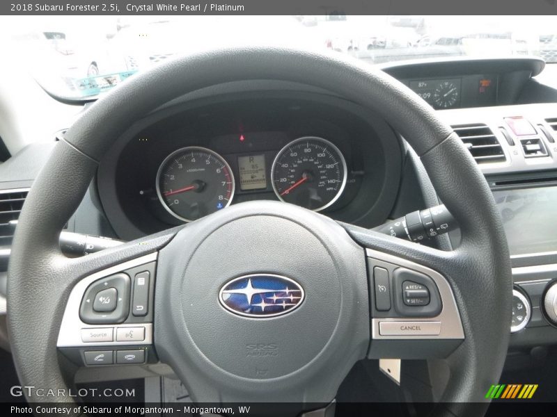 Crystal White Pearl / Platinum 2018 Subaru Forester 2.5i