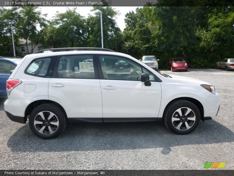 Crystal White Pearl / Platinum 2018 Subaru Forester 2.5i