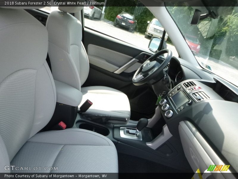 Crystal White Pearl / Platinum 2018 Subaru Forester 2.5i