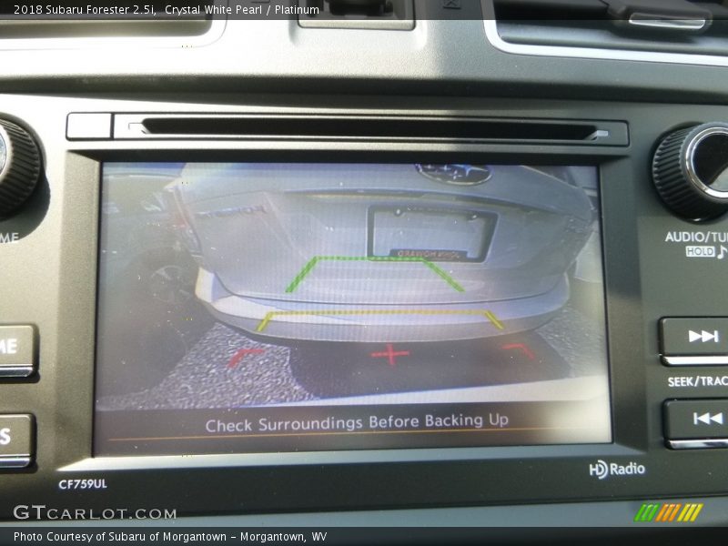 Crystal White Pearl / Platinum 2018 Subaru Forester 2.5i