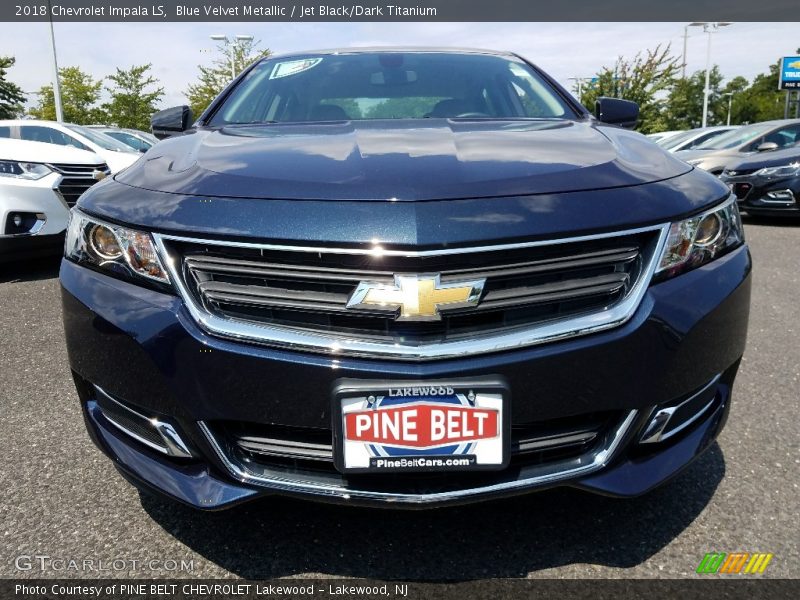 Blue Velvet Metallic / Jet Black/Dark Titanium 2018 Chevrolet Impala LS