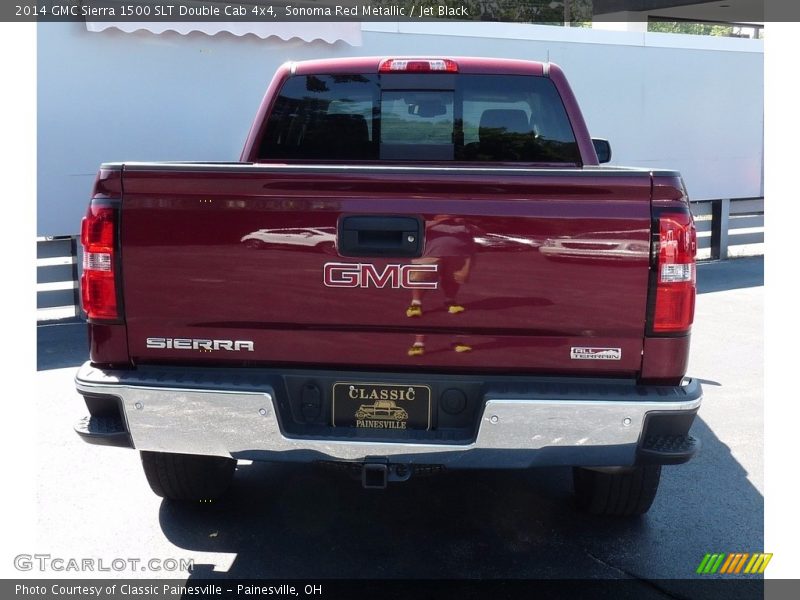 Sonoma Red Metallic / Jet Black 2014 GMC Sierra 1500 SLT Double Cab 4x4