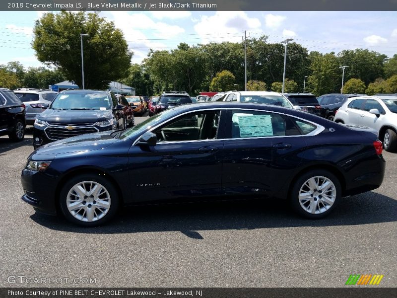 Blue Velvet Metallic / Jet Black/Dark Titanium 2018 Chevrolet Impala LS