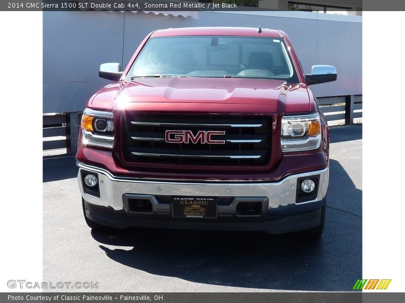 Sonoma Red Metallic / Jet Black 2014 GMC Sierra 1500 SLT Double Cab 4x4