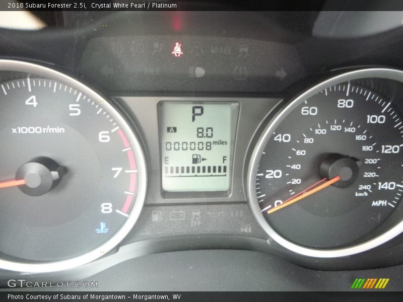 Crystal White Pearl / Platinum 2018 Subaru Forester 2.5i