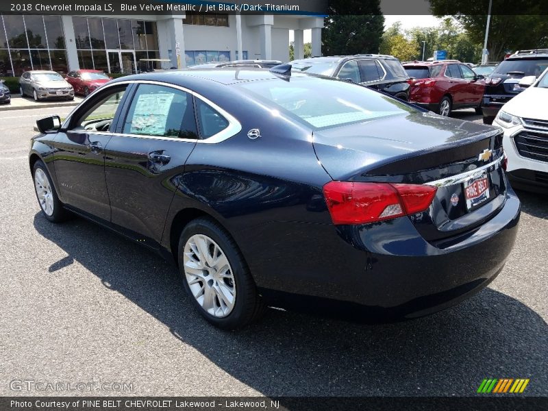 Blue Velvet Metallic / Jet Black/Dark Titanium 2018 Chevrolet Impala LS