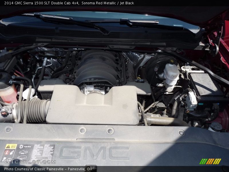 Sonoma Red Metallic / Jet Black 2014 GMC Sierra 1500 SLT Double Cab 4x4