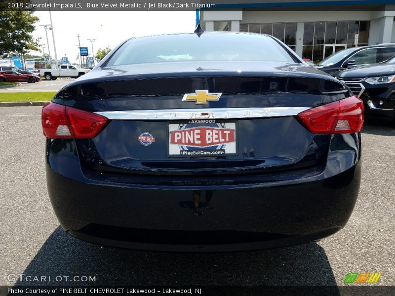 Blue Velvet Metallic / Jet Black/Dark Titanium 2018 Chevrolet Impala LS