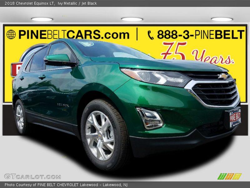 Ivy Metallic / Jet Black 2018 Chevrolet Equinox LT