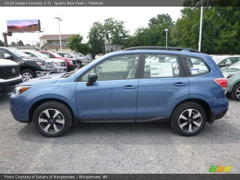 Quartz Blue Pearl / Platinum 2018 Subaru Forester 2.5i