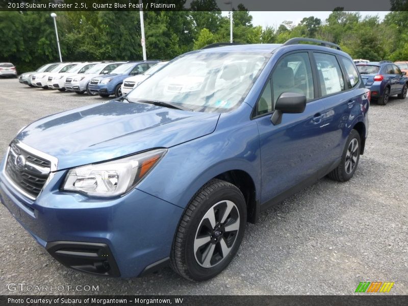 Quartz Blue Pearl / Platinum 2018 Subaru Forester 2.5i