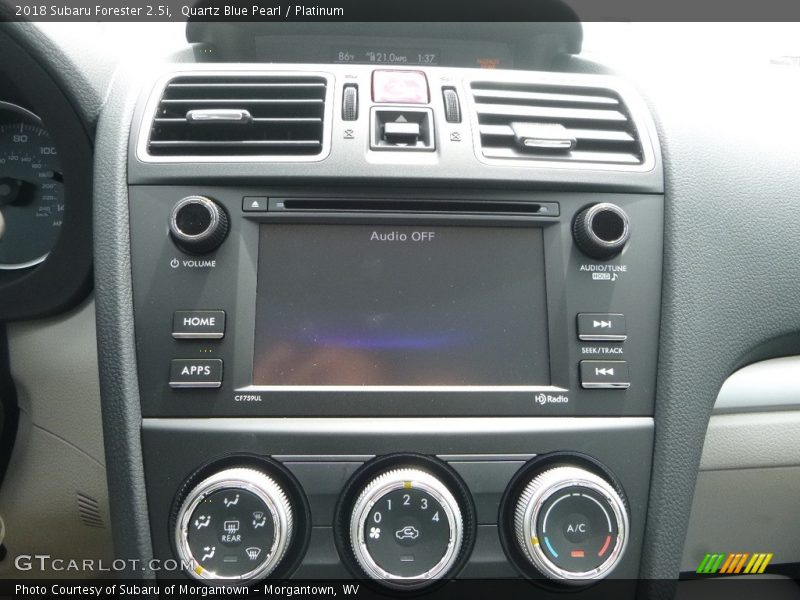 Quartz Blue Pearl / Platinum 2018 Subaru Forester 2.5i