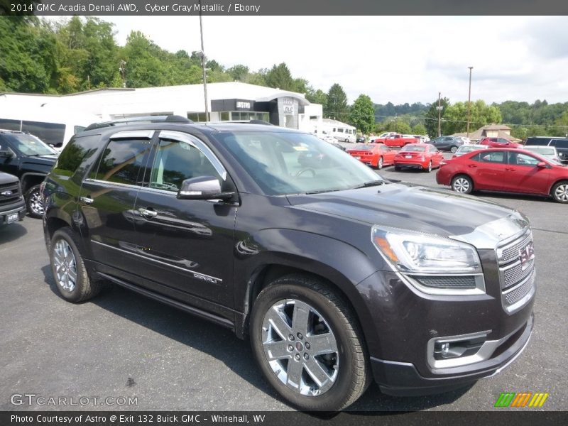 Cyber Gray Metallic / Ebony 2014 GMC Acadia Denali AWD