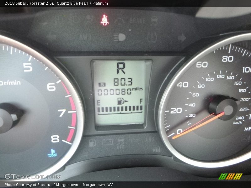 Quartz Blue Pearl / Platinum 2018 Subaru Forester 2.5i