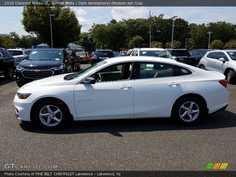 Summit White / Dark Atmosphere/­Medium Ash Gray 2018 Chevrolet Malibu LS