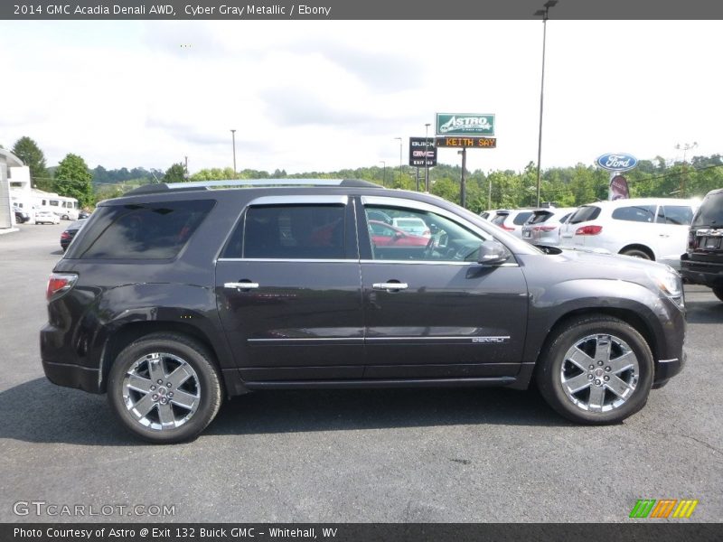 Cyber Gray Metallic / Ebony 2014 GMC Acadia Denali AWD