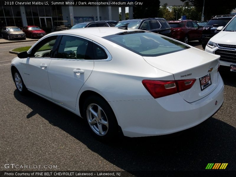 Summit White / Dark Atmosphere/­Medium Ash Gray 2018 Chevrolet Malibu LS