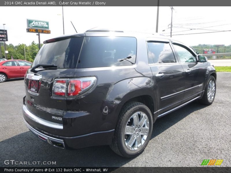 Cyber Gray Metallic / Ebony 2014 GMC Acadia Denali AWD