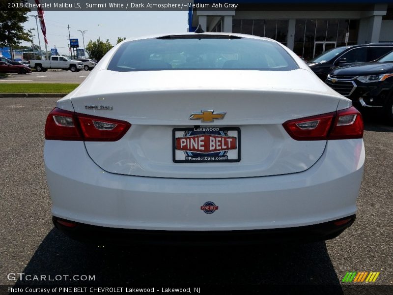 Summit White / Dark Atmosphere/­Medium Ash Gray 2018 Chevrolet Malibu LS