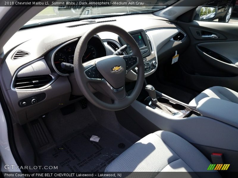 Summit White / Dark Atmosphere/­Medium Ash Gray 2018 Chevrolet Malibu LS