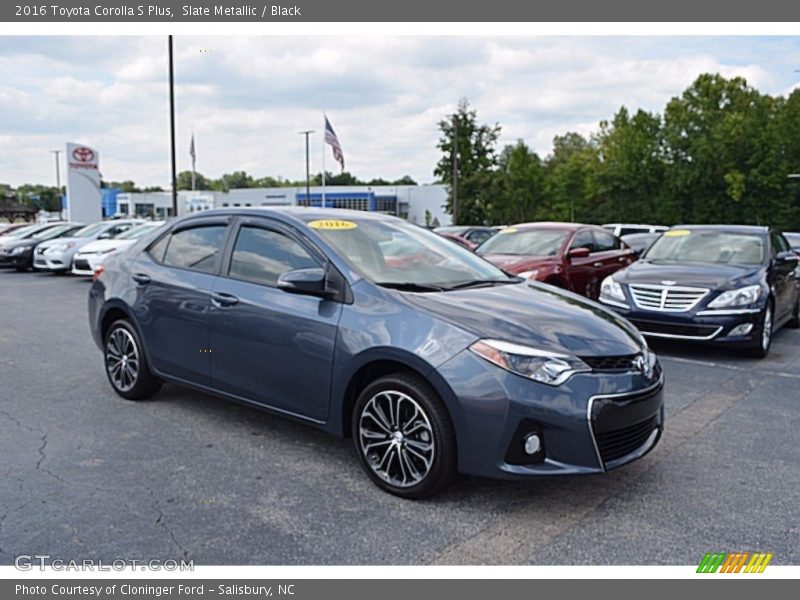 Slate Metallic / Black 2016 Toyota Corolla S Plus